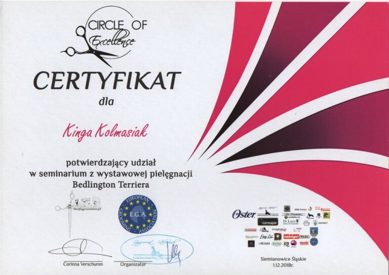 certyfikaty groomer Kinga Kolmasiak Pacos Kingdom Będzin (19)_Easy-Resize.com