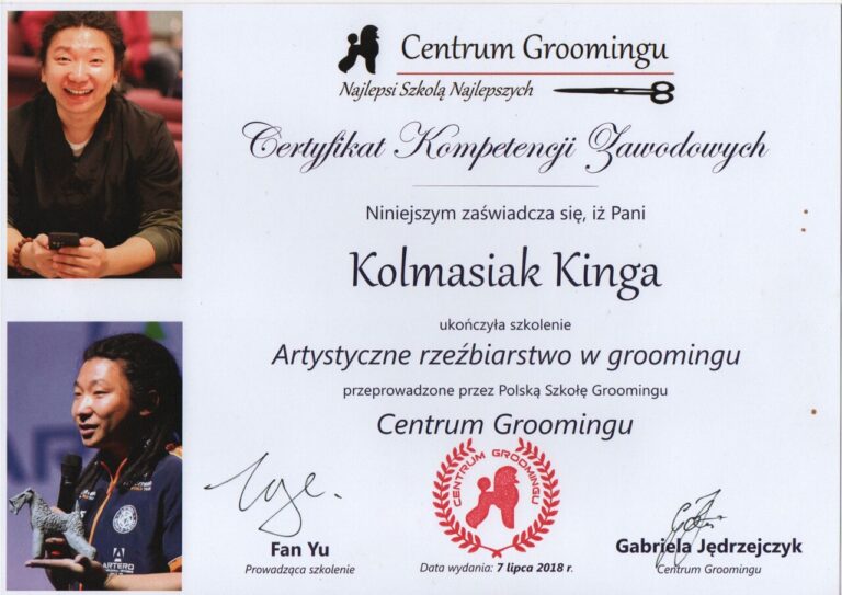 certyfikaty groomer Kinga Kolmasiak Pacos Kingdom Będzin (22)_Easy-Resize.com